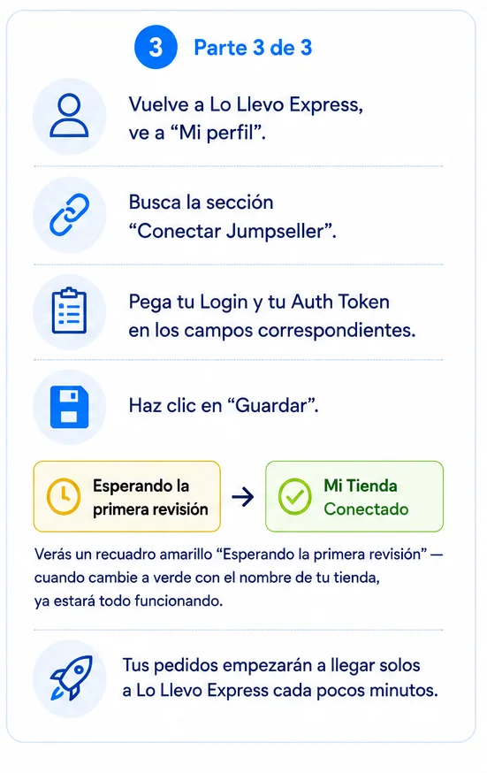 Conectar Jumpseller, parte 3 de 3