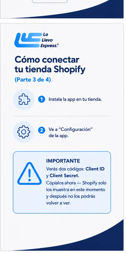 Conectar Shopify, parte 3 de 4